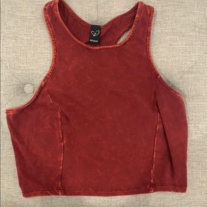 Red crop top